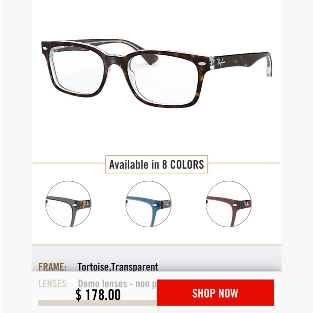 Ray ban tortoise eyeglasses